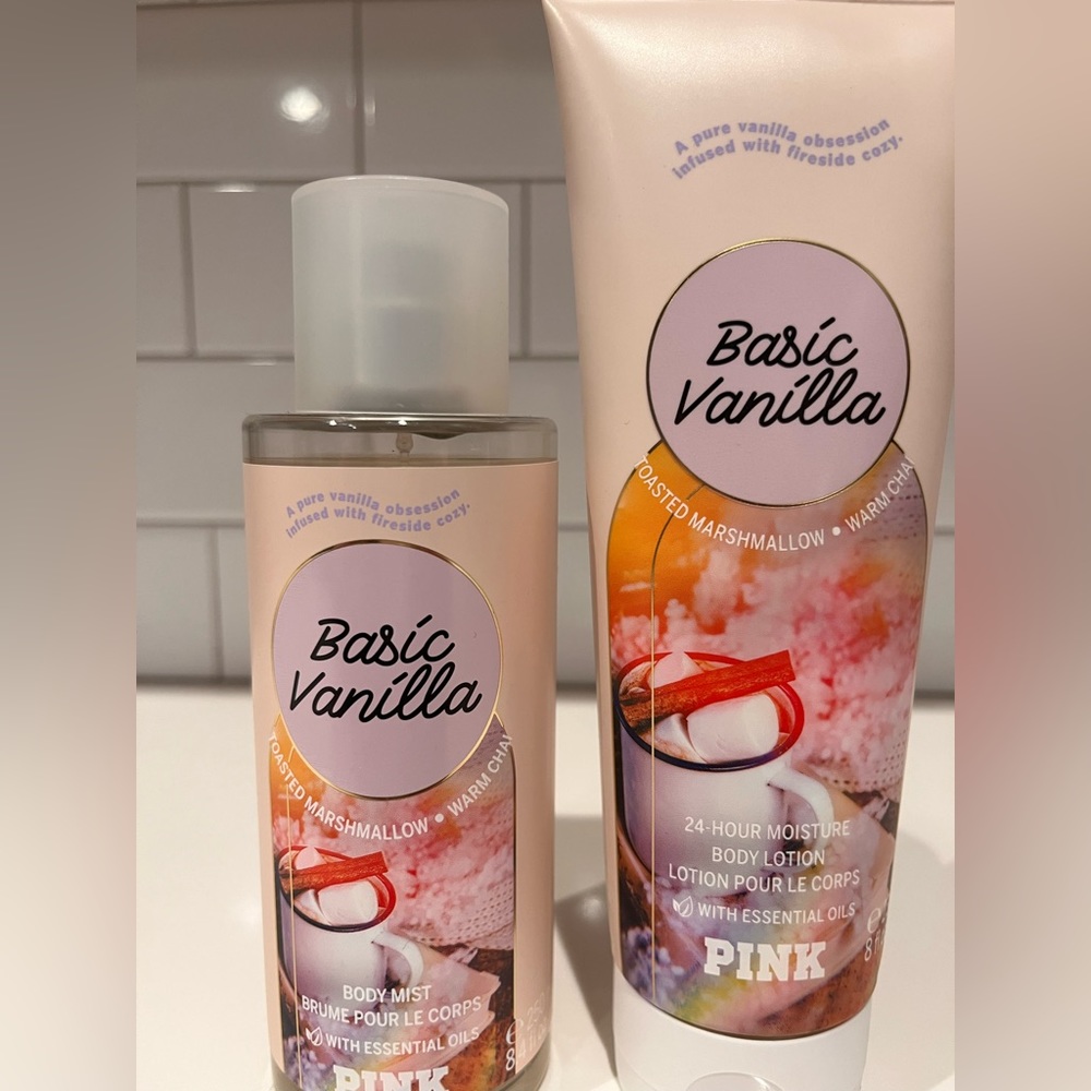 PINK Basic Vanilla Bodycare Set